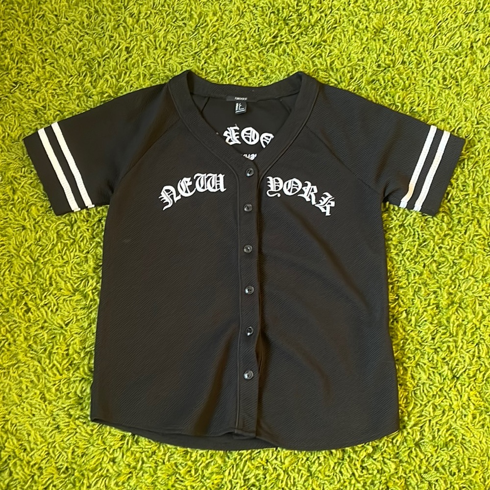 New York Brooklyn Tiger Embroidered Baseball Shirt / Jersey